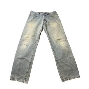 Ermenegildo Zegna D-TK-6297 Straight Leg Jeans 36x32‎ Made in Italy Blue
